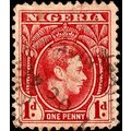 Nigeria 1938 King George VI 1d Used Stamp r