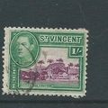 st.vincent stamps sg156 used sg 156 1/- 1938
