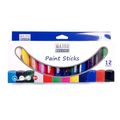 Paint Sticks 12 Classic Colors Washable Non-tox...