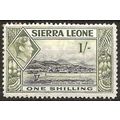 Sierra Leone 1938 SG196 1/- Black & Olive-Green...
