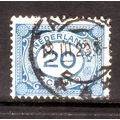 NETHERLANDS 1921 SG 244 20c BLUE FINE USED #7