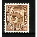 GERMANY 1920 SG O136 5 M BROWN on YELLOW FINE USED