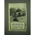 1920 Swiss Federal Railroads Ad - Switzerland