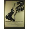 1980 Mobil 1 Motor Oil Ad - 25,000 Miles Without Change