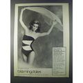 1980 Oleg Cassini Swimwear Ad - Sea Scape