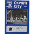 MATCH PROGRAMME 1983-84 CARDIFF CITY v BRIGHTON...