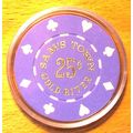 25 Cent Sam's Town Gold River CASINO CHIP - 198...