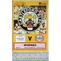 1991 programme Castleford v. Widnes, 6/10