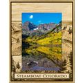 Steamboat Colorado Laser Engraved Wood Picture ...