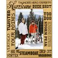 Steamboat Colorado Ski Runs Laser Engraved Wood...