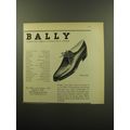 1959 Bally Pillon Shoes Ad - Bally Shoes that create international trends