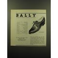 1959 Bally Locarno Shoes Ad - Bally Shoes that create international trends
