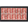 1993 GB ROSE-RED DEFINITIVE BLOCK 25P F/U SGY16...