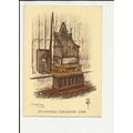 LONDON Coronation Chair Art Postcard by Westmin...