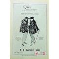 C. G. GUNTHERS SONS 1919 deco womens fur coat v...