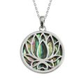 Tide Jewellery inlaid Paua shell Waterlily/Lotu...