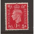 1937-47, 1d scarlet, Used Stamp, SG 463 #5