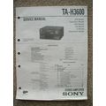SONY TA-H3600 Service manual