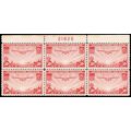C22, Mint VF NH 50¢ Top Plate Block of Six Stam...