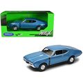 1968 Oldsmobile 442 Blue Metallic 1/24 Diecast ...