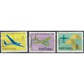 50th Anniv Portuguese Aeroplane Club: 3 Values-...