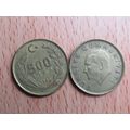 Turkey 1990 500 Lira Coin
