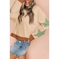 Parchment Star Patchwork Exposed Seam Oversized...