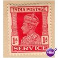 India 1939 - SG O146 - KGV1 1a red (SERVICE) un...