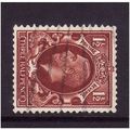 GREAT BRITAIN 1934 1 1/2d RED BROWN WMK SIDEWAY...