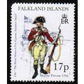 1998 Falkland Islands - Military Uniform - 17p ...