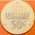 Mole Lake. 50¢ Casino Chip. Crandon, WI. X95.