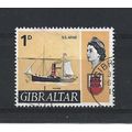 Gibraltar.SG201 1d S.S.Arab (early steamer).Fin...