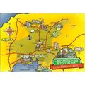 Wales CARMARTHEN Map Postcard (Pembs. Eye 7027)