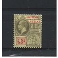 BritishGuiana.SG282 96c Black and Red/Yellow.Mo...