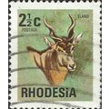 RHODESIA, MAMMAL, Eland, Taurotragus oryx, gree...