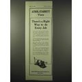 1922 Athol-Starrett Vise Ad - Right Way to Do E...