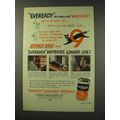 1949 Eveready Batteries Ad - The Battery With Nine Lives
