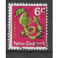 NEW ZEALAND 1970 6c SEA HORSE SG 921 FINE USED