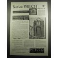 1933 Philco Model 54C and 16X Radios Advertisem...
