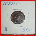 LION (1878-1900): NETHERLANDS ★ 1 CENT 1881! WI...