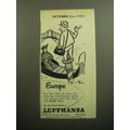 1957 Lufthansa Airlines Ad - Europe