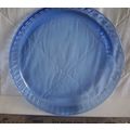 Pyrex Glass Oven to Table Blue Flan Quiche Ribb...