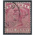 Bahamas 1884 SG48 1d Carmine-Red Very Fine Used