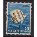 Singapore 1962 - 66 20ct FISH USED SG 71 ( 44 )