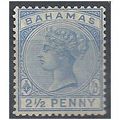 Bahamas 1884 SG51 2 1/2d Blue (thin) Mounted Mi...