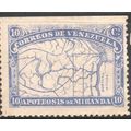 Venezuela 1896 - SG170 - 10c blue - Map of Vene...