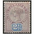 Jamaica 1891 SG29 2 1/2d Dull Purple & Blue Mou...