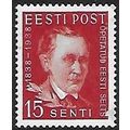 Mi 140: 15 s. carmine Centenary of the Estonian...