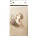 1915 Greetings postcard - Girls with Flowers