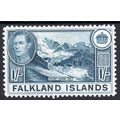 Falkland Islands Sg158 1s Light Dull Blue Fine ...